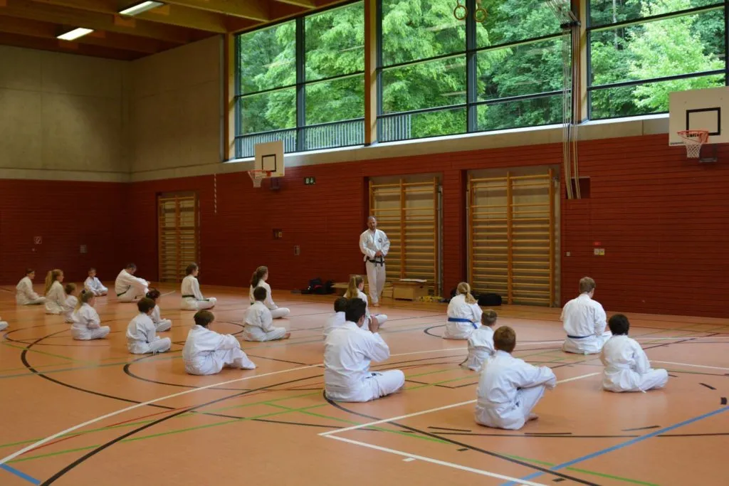 Taekwon-Do Schüler bei der Gürtelprüfung in Bad Reichenhall