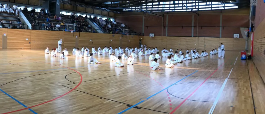 Taekwon-Do Schüler und Trainer bei einem Lehrgang in Bad Reichenhall