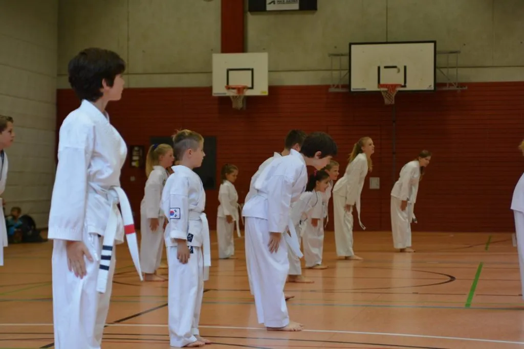 Taekwon-Do Schüler bei der Gürtelprüfung in Bad Reichenhall