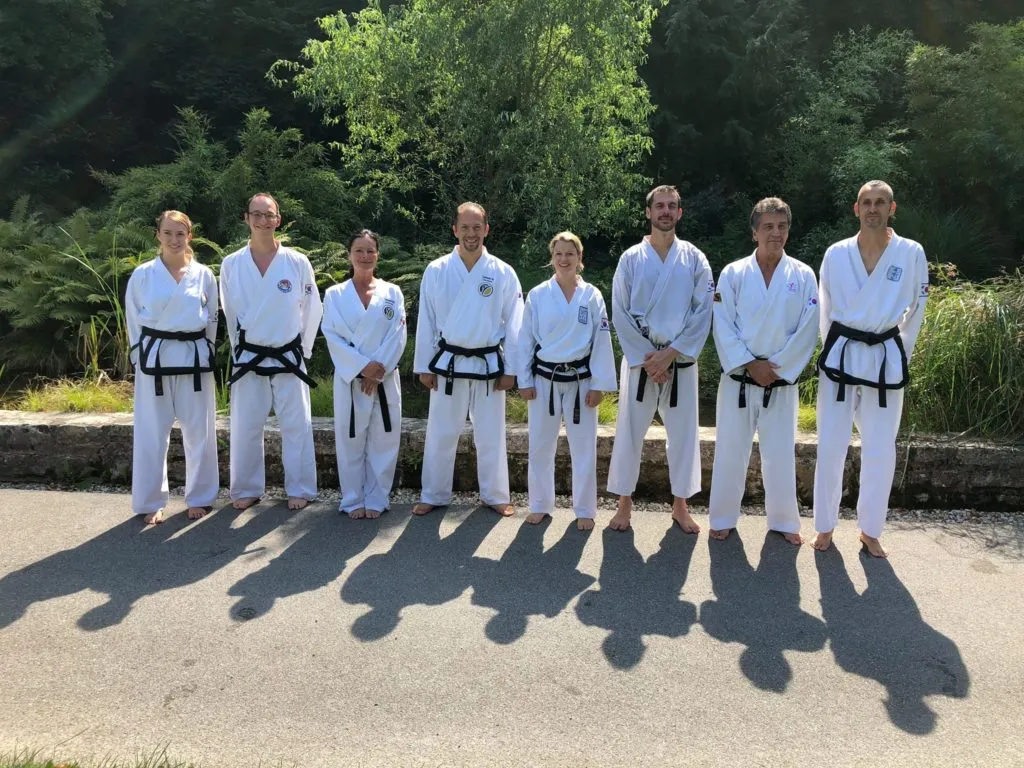 Teilnehmer mehrerer Taekwon-Do Schulen beim gemeinsamen Lehrgang in Bad Reichenhall