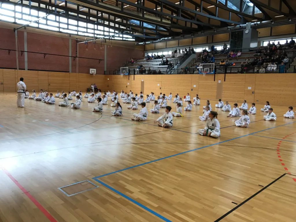 Taekwon-Do Schüler und Trainer bei einem Lehrgang in Bad Reichenhall