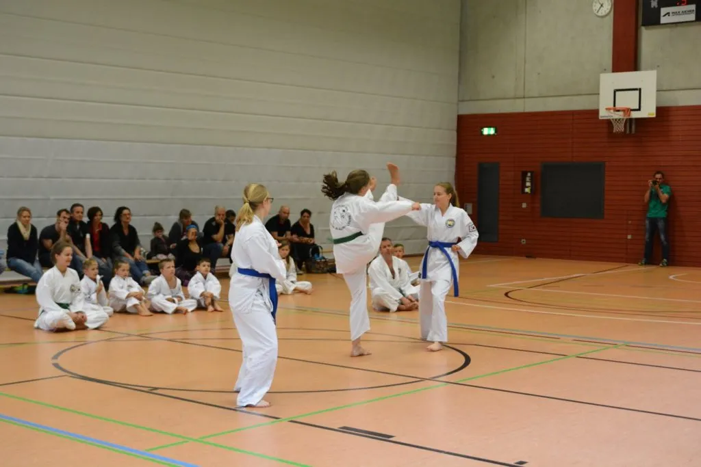 Taekwon-Do Schüler bei der Gürtelprüfung in Bad Reichenhall