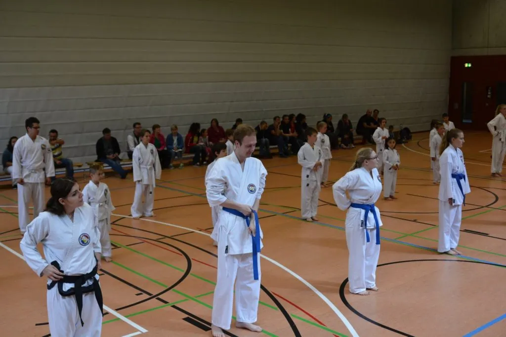Taekwon-Do Schüler bei der Gürtelprüfung in Bad Reichenhall