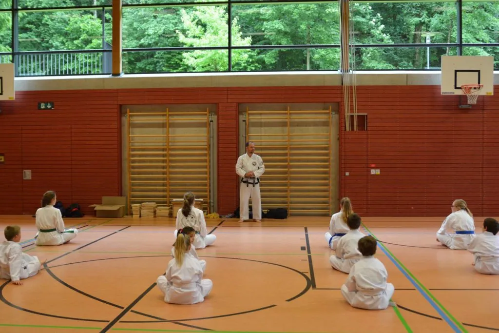 Taekwon-Do Schüler bei der Gürtelprüfung in Bad Reichenhall
