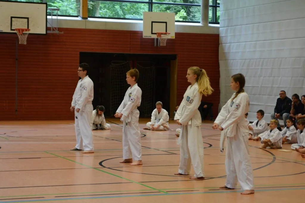 Taekwon-Do Schüler bei der Gürtelprüfung in Bad Reichenhall