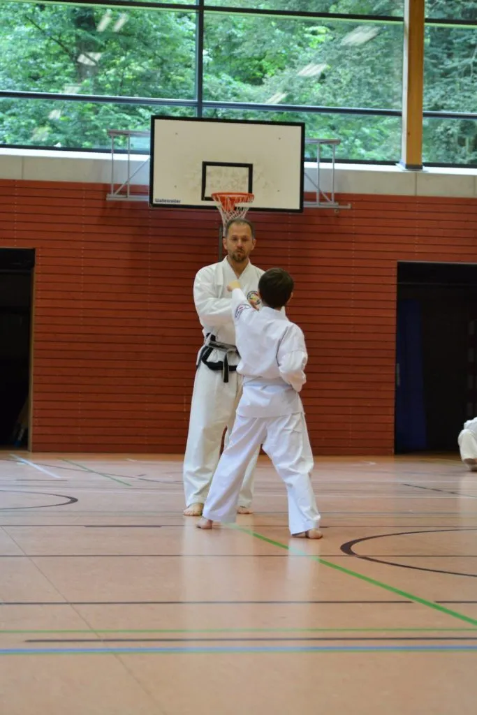 Taekwon-Do Schüler bei der Gürtelprüfung in Bad Reichenhall