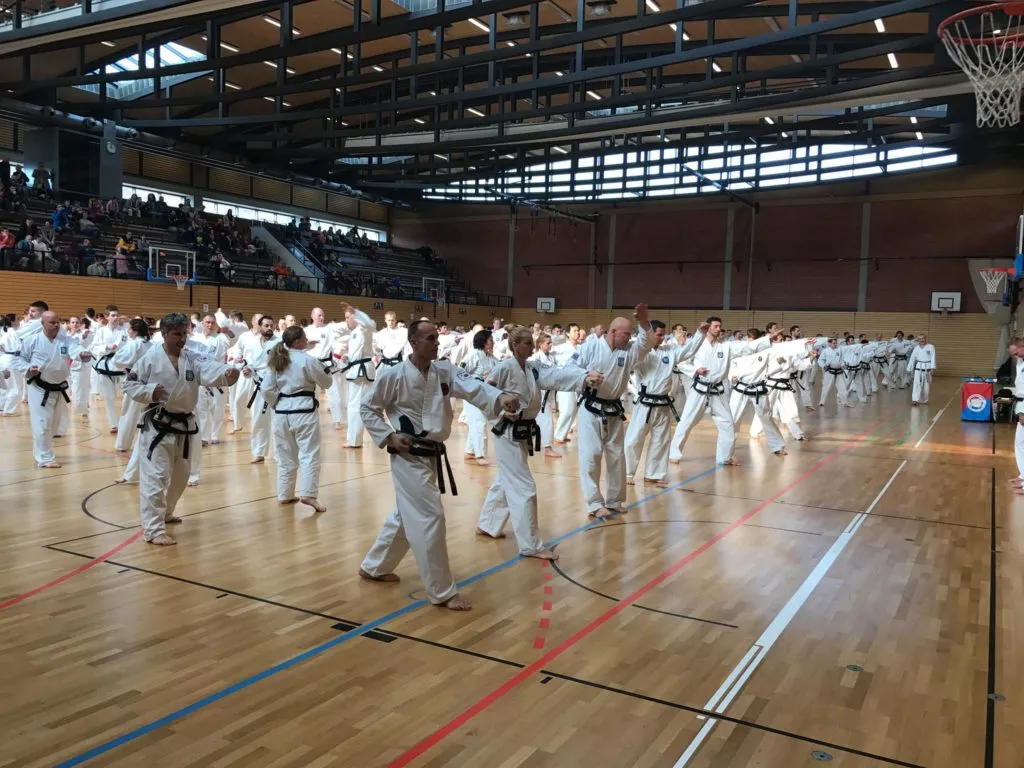 Taekwon-Do Schüler und Trainer bei einem Lehrgang in Bad Reichenhall