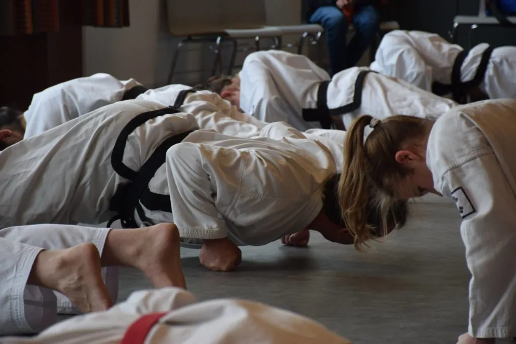 Frühjahrslehrgang in Salzburg-Itzling in der großen Taekwon-Do-Trainingshalle