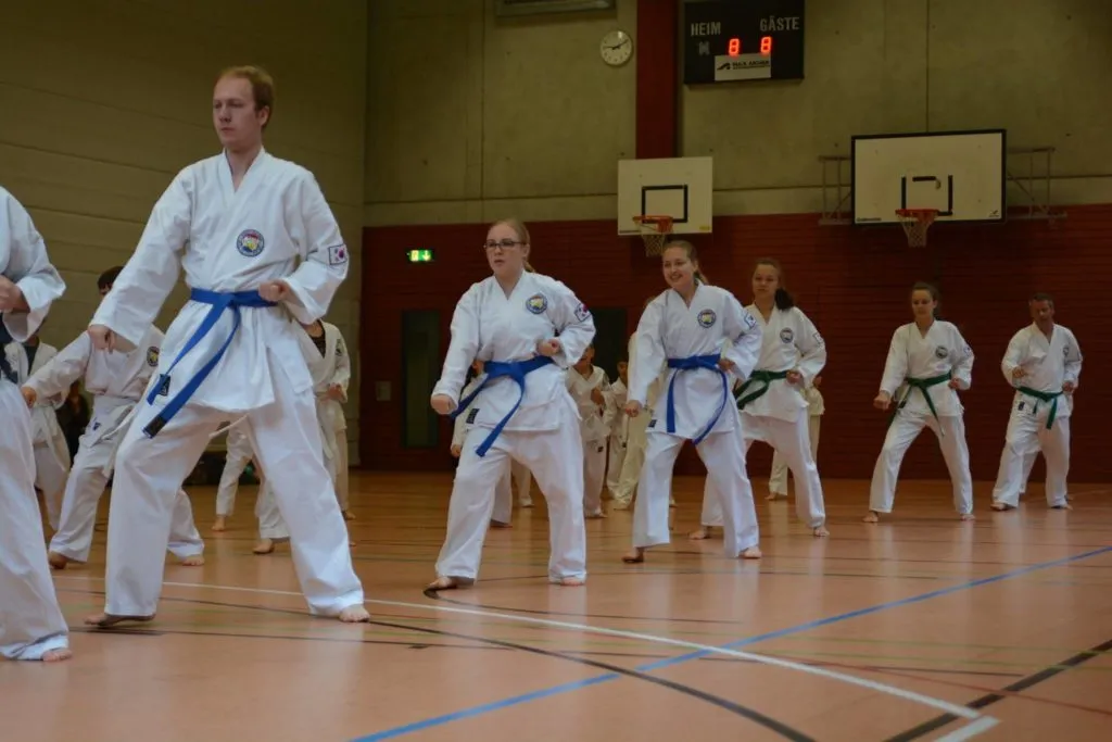 Taekwon-Do Schüler bei der Gürtelprüfung in Bad Reichenhall
