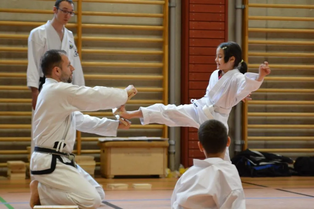 Taekwon-Do Schüler bei der Gürtelprüfung in Bad Reichenhall