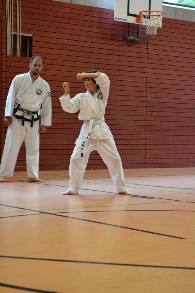 Taekwon-Do Schüler bei der Gürtelprüfung in Bad Reichenhall