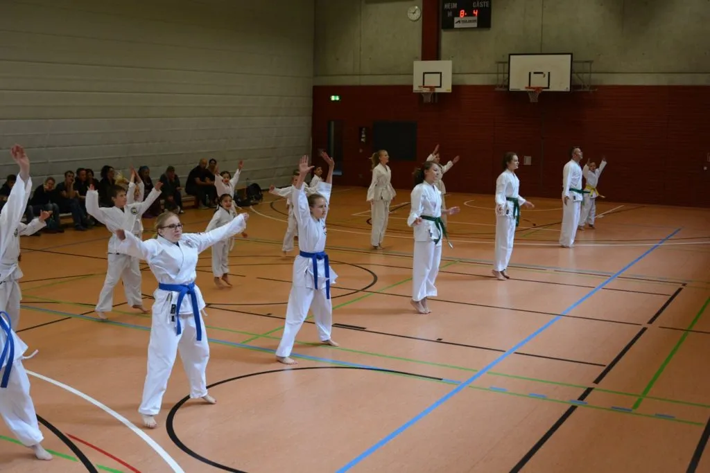 Taekwon-Do Schüler bei der Gürtelprüfung in Bad Reichenhall