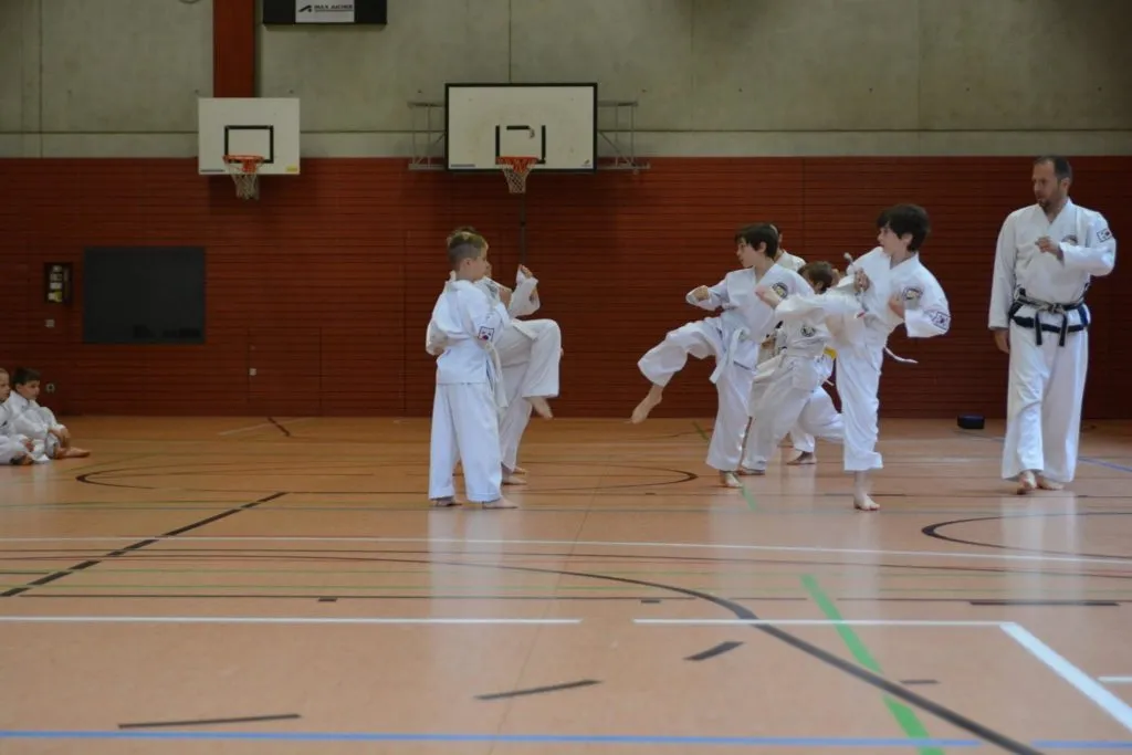 Taekwon-Do Schüler bei der Gürtelprüfung in Bad Reichenhall