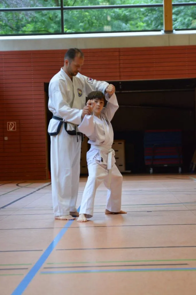 Taekwon-Do Schüler bei der Gürtelprüfung in Bad Reichenhall