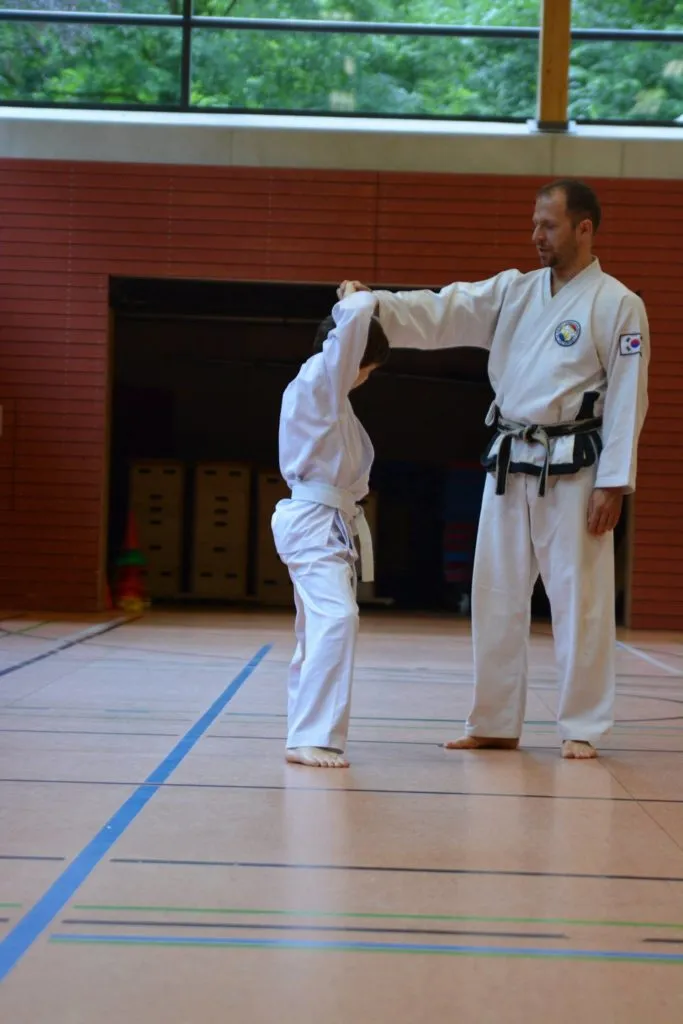 Taekwon-Do Schüler bei der Gürtelprüfung in Bad Reichenhall