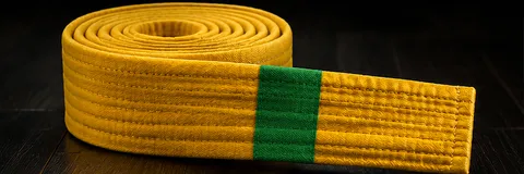Gelb-Grüner Taekwon-Do Gürtel