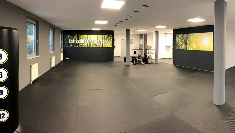 Trainingsraum der Taekwon-Do Schule Salzburg in der Fürbergstraße